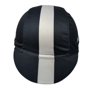 RockBros Spell Out Fitted Hat Black One Size Stretch Striped Outdoor